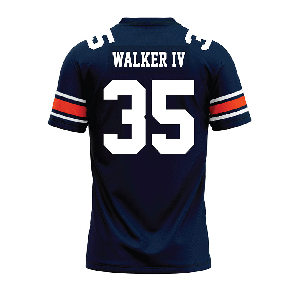Auburn - NCAA Football : Dallas Walker IV - Navy Premium Football Jersey-1