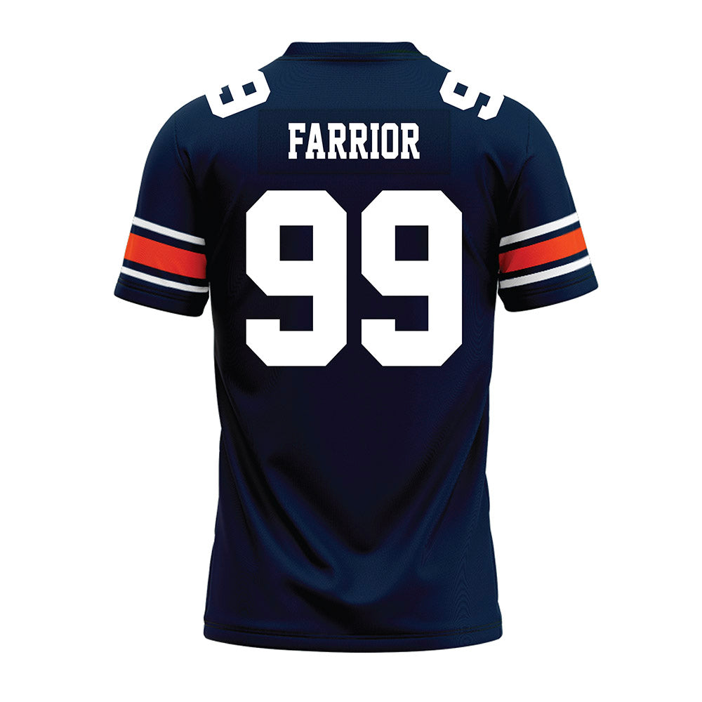 Auburn - NCAA Football : Saint Farrior - Navy Premium Football Jersey-1