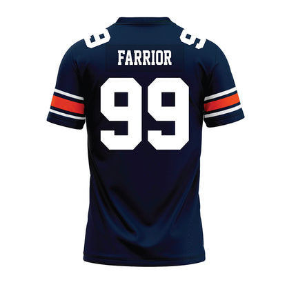 Auburn - NCAA Football : Saint Farrior - Navy Premium Football Jersey-1