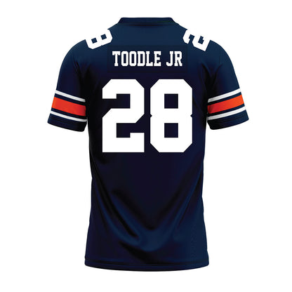 Auburn - NCAA Football : Shadrick Toodle Jr - Navy Premium Football Jersey-1