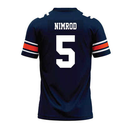 Auburn - NCAA Football : Chas Nimrod - Navy Premium Football Jersey-1
