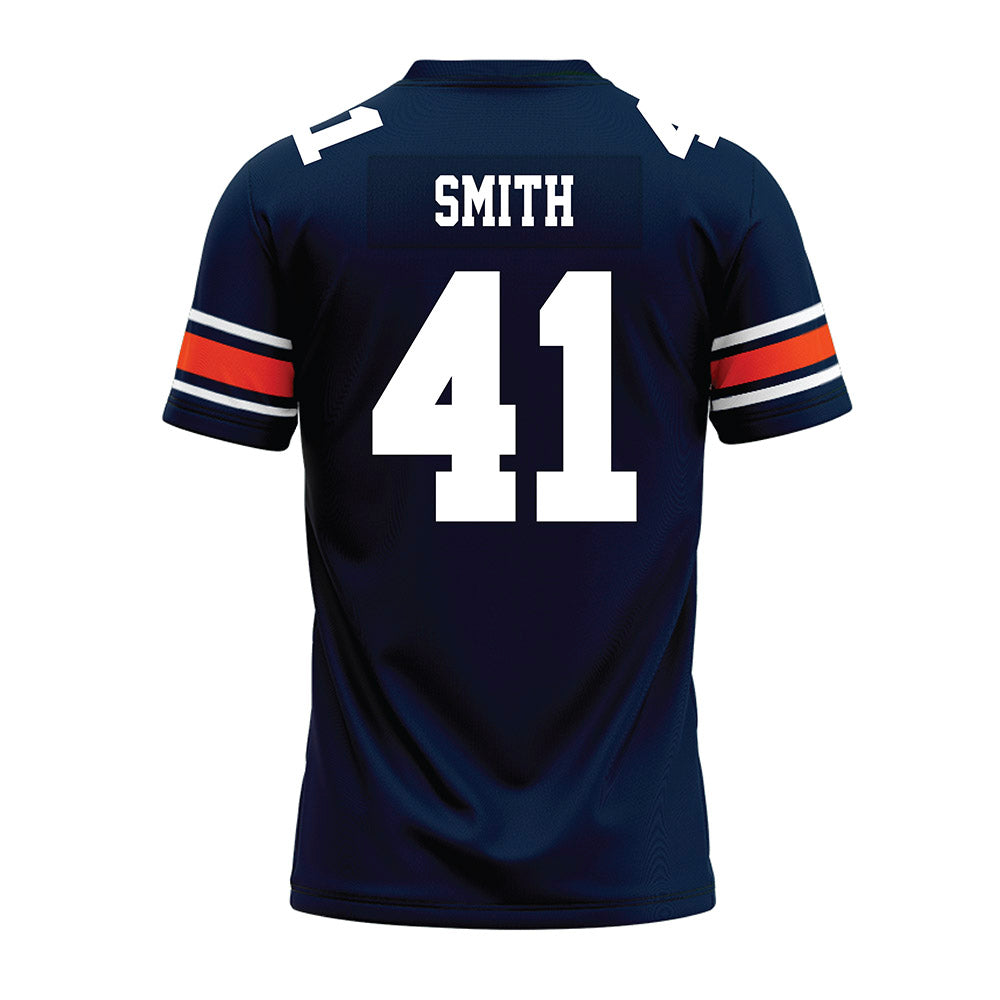 Auburn - NCAA Football : Jared Smith - Navy Premium Football Jersey-1