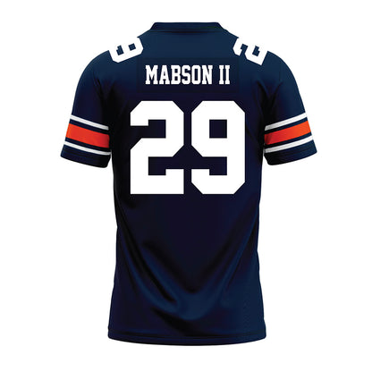 Auburn - NCAA Football : Omar Mabson II - Navy Premium Football Jersey-1