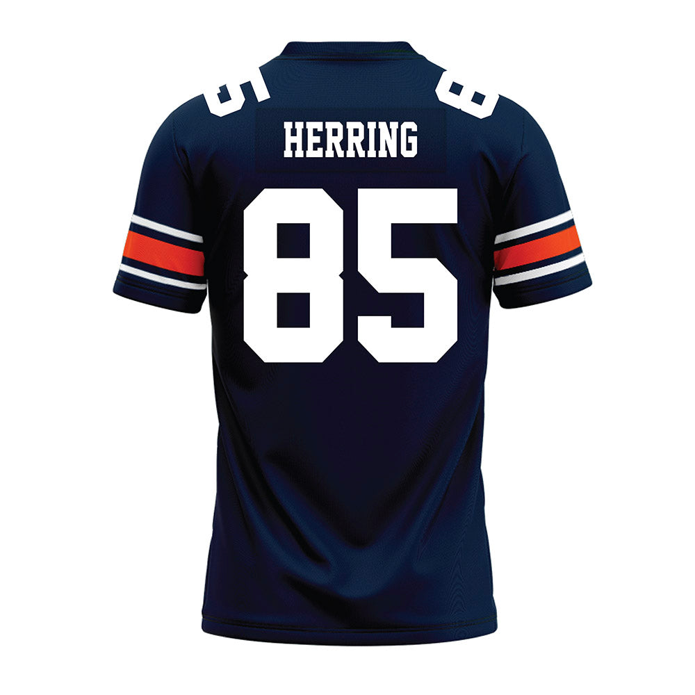 Auburn - NCAA Football : Hunter Herring - Navy Premium Football Jersey-1