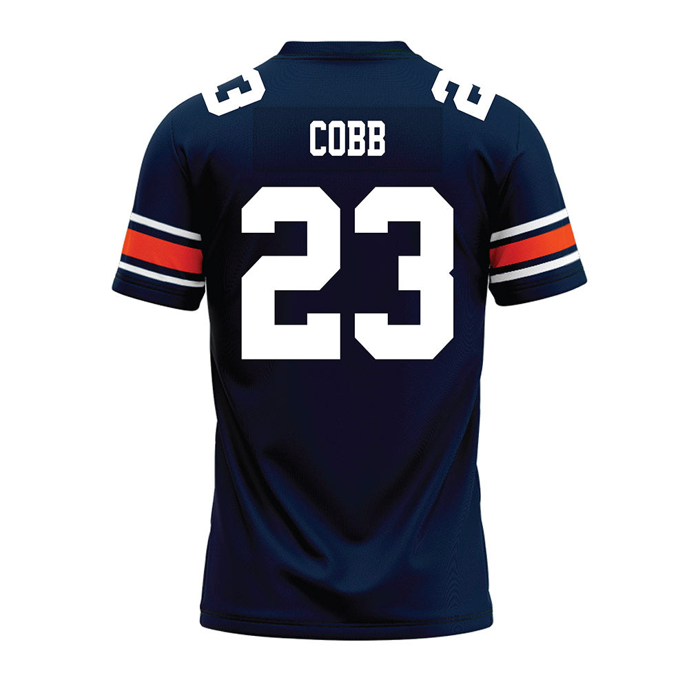 Auburn - NCAA Football : Jeremiah Cobb - Navy Premium Football Jersey-1