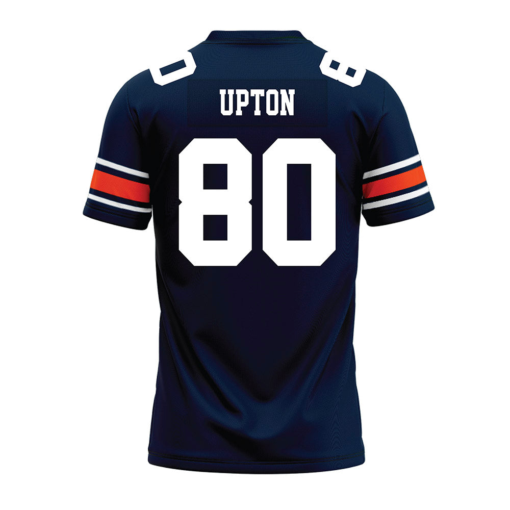 Auburn - NCAA Football : Will Upton - Navy Premium Football Jersey-1