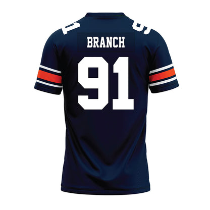 Auburn - NCAA Football : Tavian Branch - Navy Premium Football Jersey-1