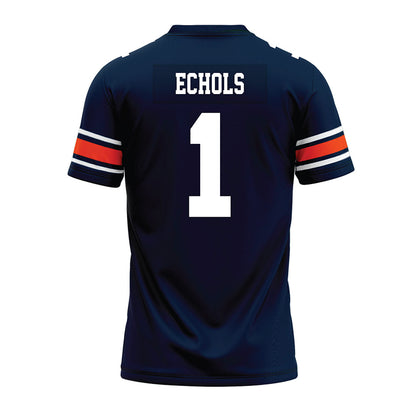 Auburn - NCAA Football : Jonathan Echols - Navy Premium Football Jersey-1