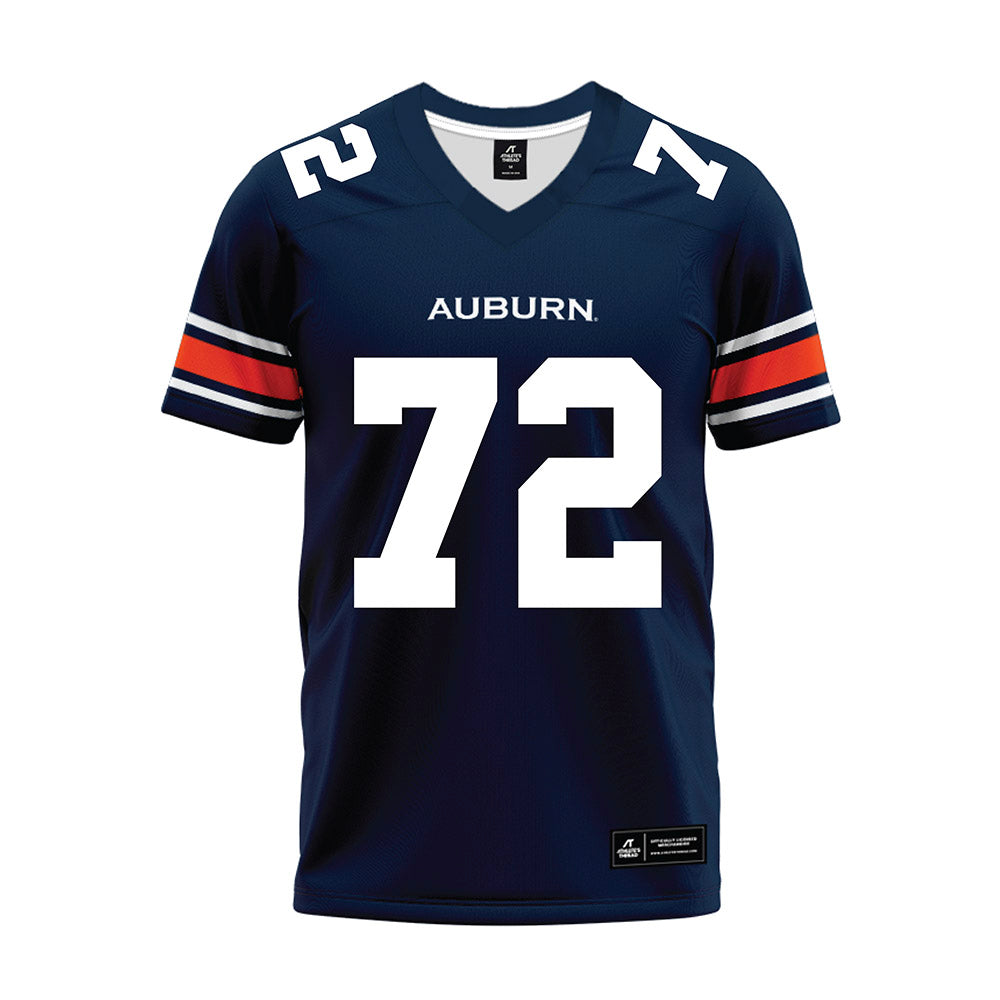 Auburn - NCAA Football : Cole Best - Navy Premium Football Jersey-0