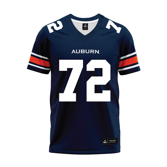 Auburn - NCAA Football : Cole Best - Navy Premium Football Jersey-0