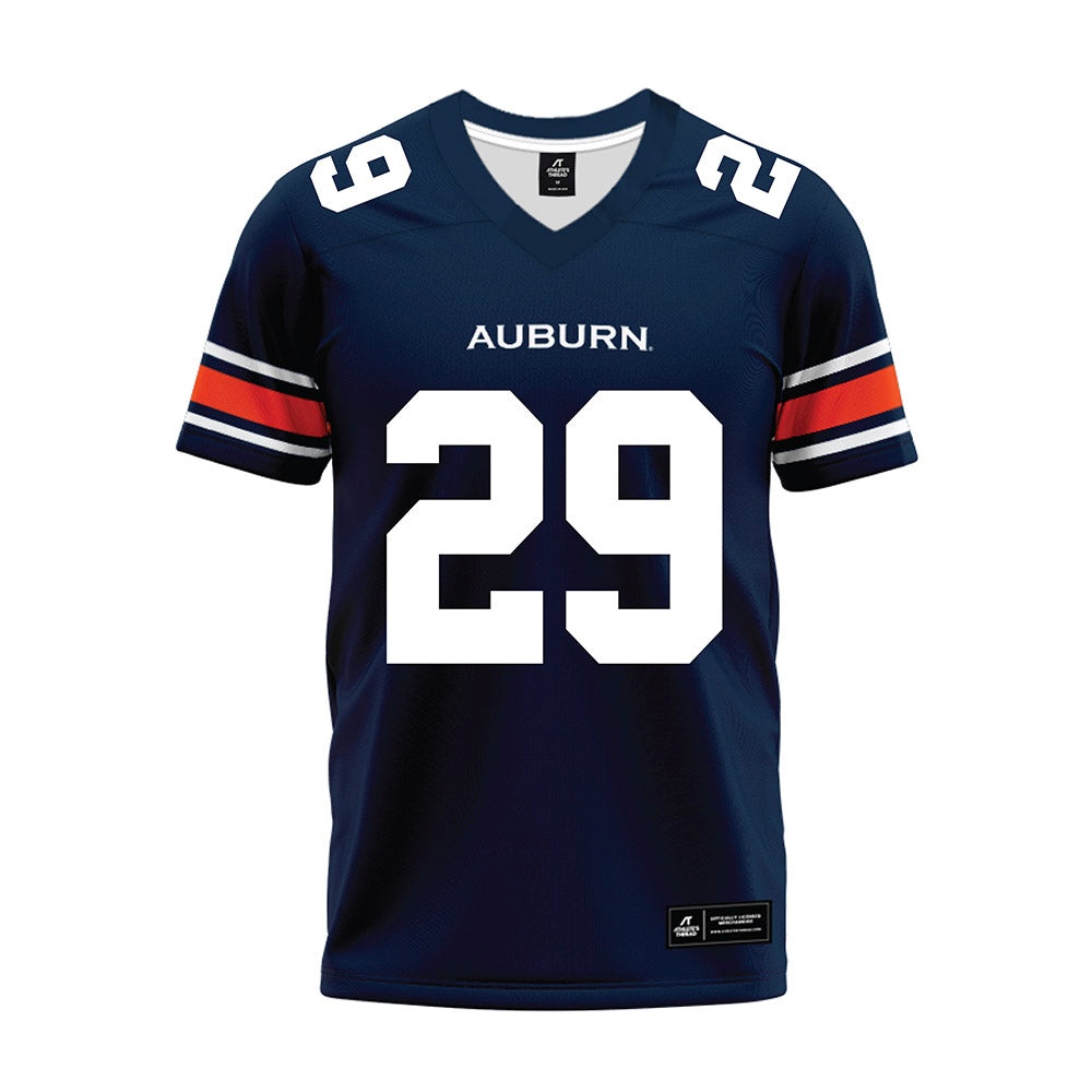 Auburn - NCAA Football : Jaquez Wilkes - Navy Premium Football Jersey-0