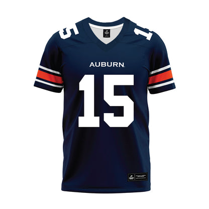 Auburn - NCAA Football : DaShawn Womack - Navy Premium Football Jersey-0
