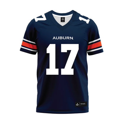 Auburn - NCAA Football : Byrum Brown - Navy Premium Football Jersey-0