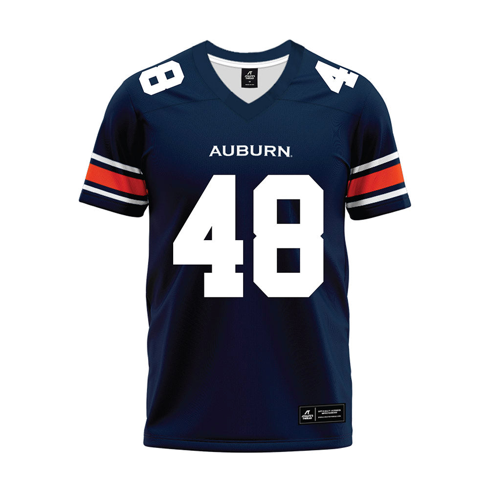 Auburn - NCAA Football : Paul Thompson Jr. - Navy Premium Football Jersey-0