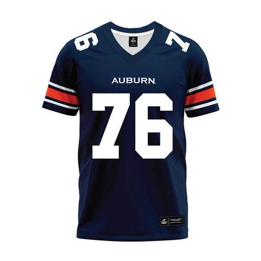 Auburn - NCAA Football : Jack Leyrer - Navy Premium Football Jersey-0