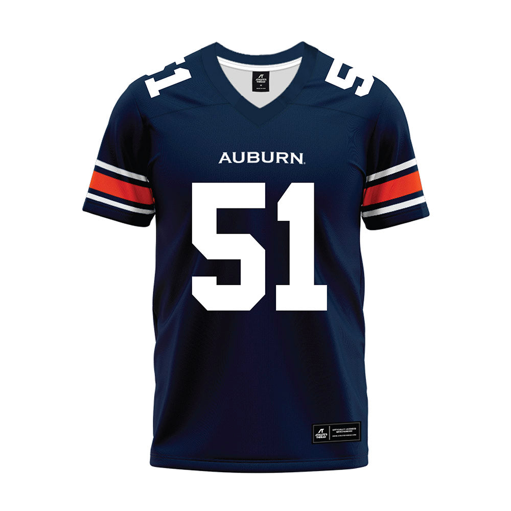 Auburn - NCAA Football : Michael Matthews-Canty - Navy Premium Football Jersey-0