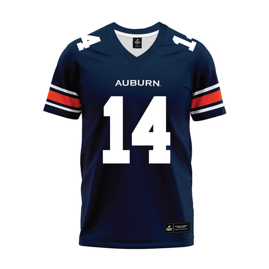 Auburn - NCAA Football : Rayshawn Pleasant - Navy Premium Football Jersey-0