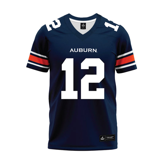 Auburn - NCAA Football : Brady Marchese - Navy Premium Football Jersey-0
