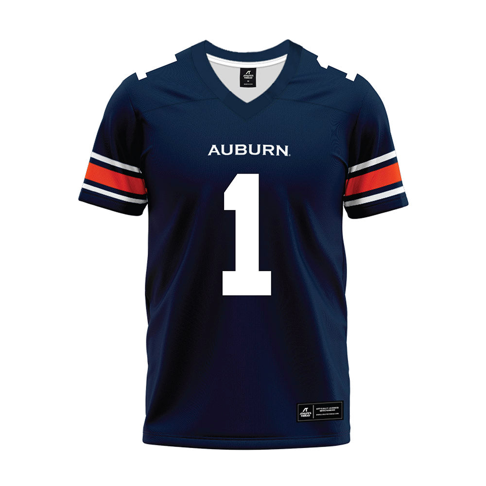 Auburn - NCAA Football : Donovan Johnson - Navy Premium Football Jersey-0