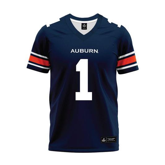 Auburn - NCAA Football : Donovan Johnson - Navy Premium Football Jersey-0