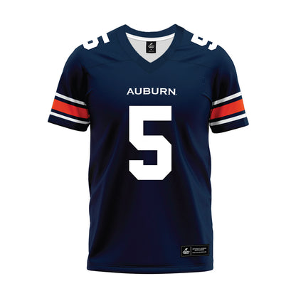 Auburn - NCAA Football : Chas Nimrod - Navy Premium Football Jersey-0