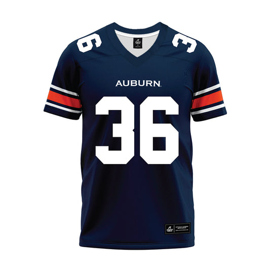 Auburn - NCAA Football : Stuart Andrews - Navy Premium Football Jersey-0