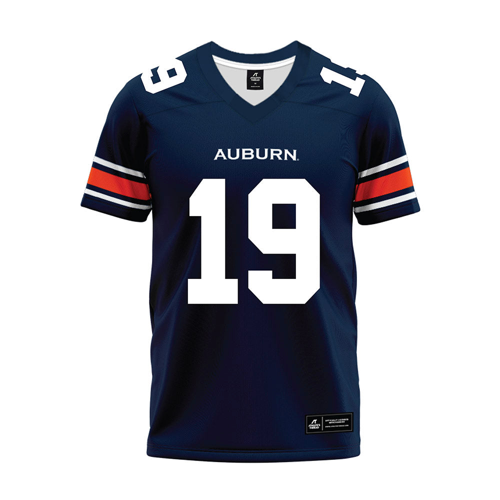 Auburn - NCAA Football : Rhys Brush - Navy Premium Football Jersey-0