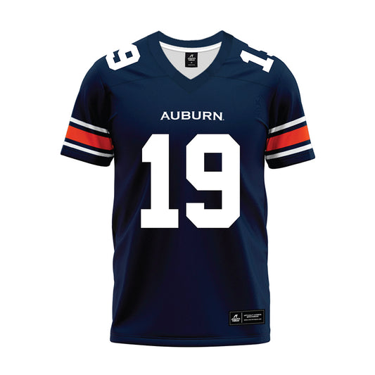 Auburn - NCAA Football : Rhys Brush - Navy Premium Football Jersey-0