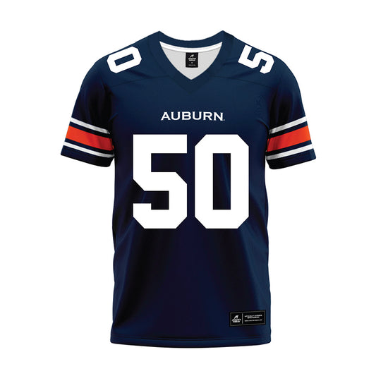 Auburn - NCAA Football : Taren Hedrick - Navy Premium Football Jersey-0