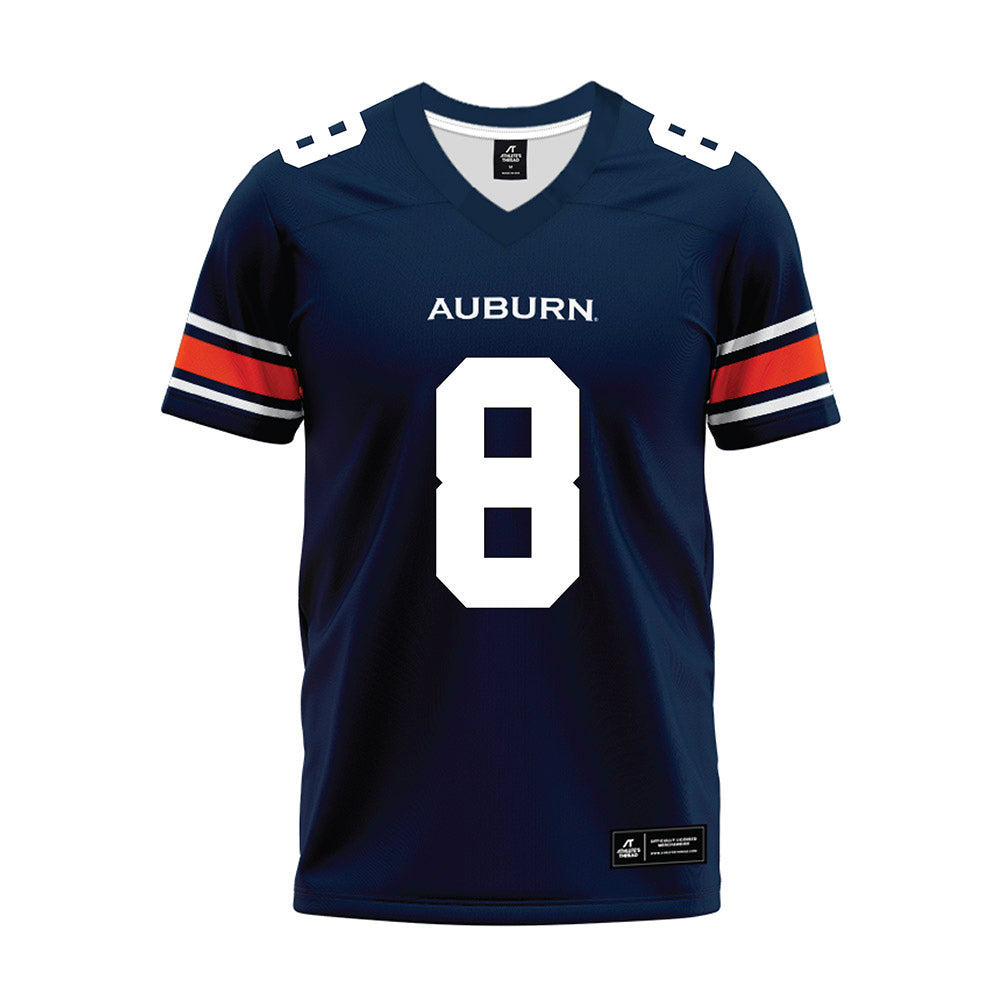 Auburn - NCAA Football : Christian Neptune - Navy Premium Football Jersey-0