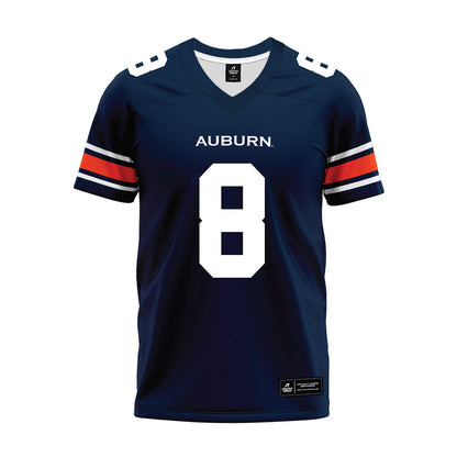 Auburn - NCAA Football : Christian Neptune - Navy Premium Football Jersey-0