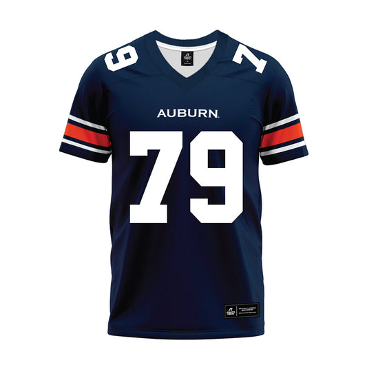 Auburn - NCAA Football : Tyler Johnson - Navy Premium Football Jersey-0