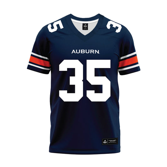 Auburn - NCAA Football : Dallas Walker IV - Navy Premium Football Jersey-0