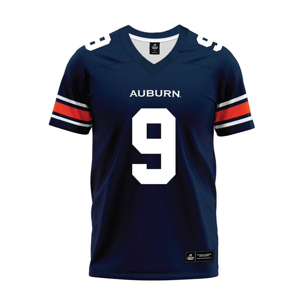 Auburn - NCAA Football : Deshawn Spencer - Navy Premium Football Jersey-0