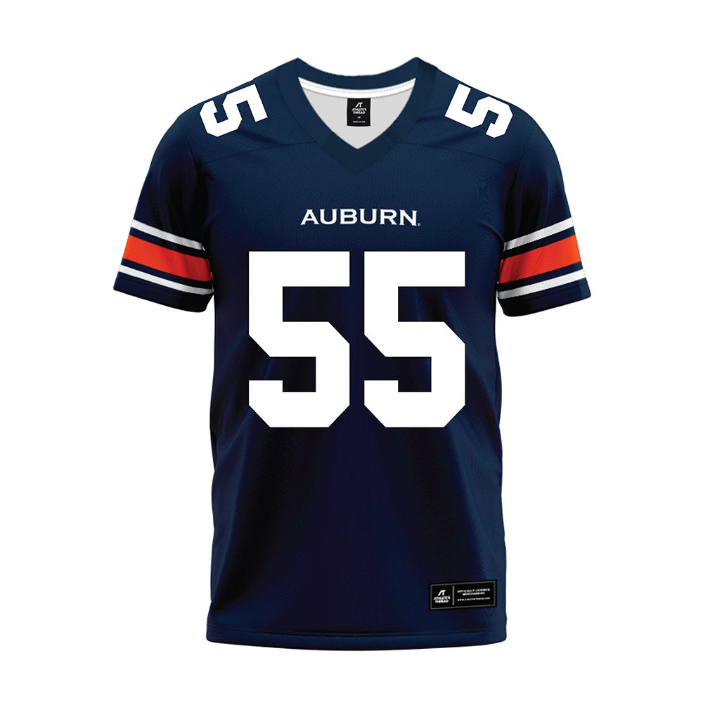 Auburn - NCAA Football : Kenneth McManus - Navy Premium Football Jersey-0