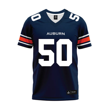 Auburn - NCAA Football : Taren Hedrick - Navy Premium Football Jersey-0
