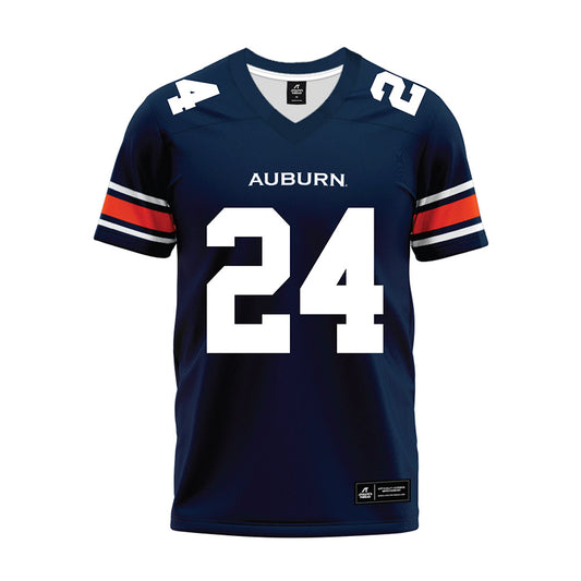 Auburn - NCAA Football : Nykahi Davenport - Navy Premium Football Jersey-0