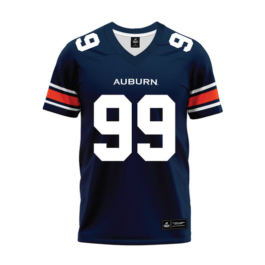 Auburn - NCAA Football : Saint Farrior - Navy Premium Football Jersey-0