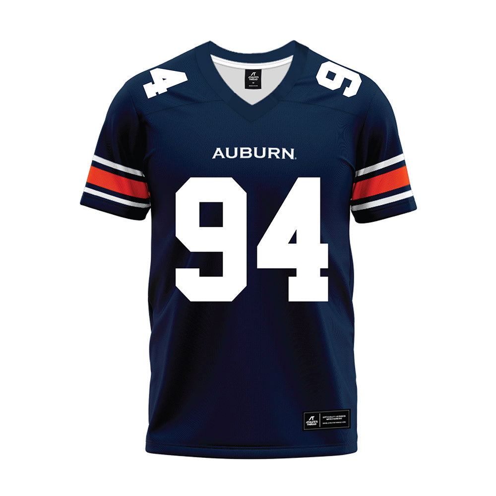 Auburn - NCAA Football : Cody Sigler - Navy Premium Football Jersey-0