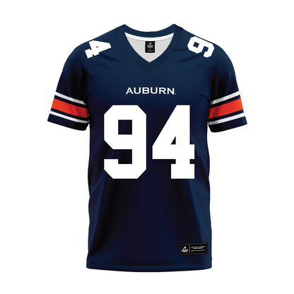 Auburn - NCAA Football : Cody Sigler - Navy Premium Football Jersey-0