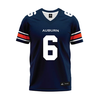 Auburn - NCAA Football : Bryce Cain - Navy Premium Football Jersey-0
