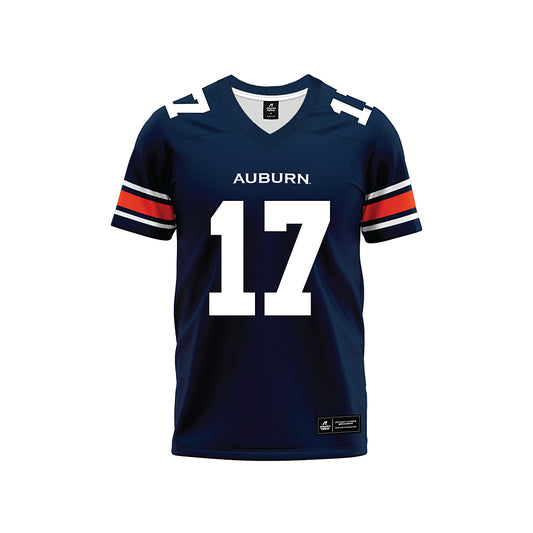 Auburn - NCAA Football : Byrum Brown - Navy Premium Football Jersey-0