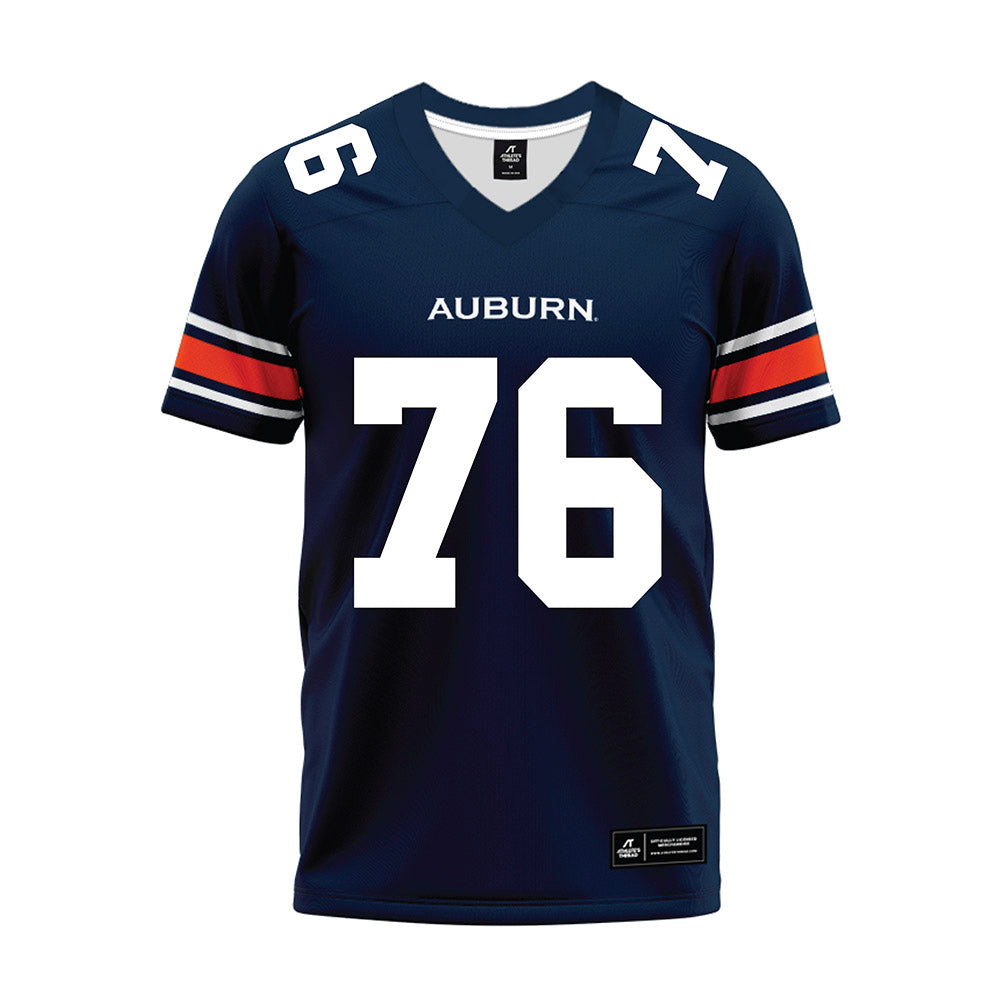 Auburn - NCAA Football : Bear McWhorter - Navy Premium Football Jersey-0