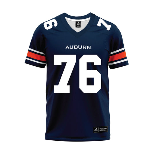 Auburn - NCAA Football : Bear McWhorter - Navy Premium Football Jersey-0