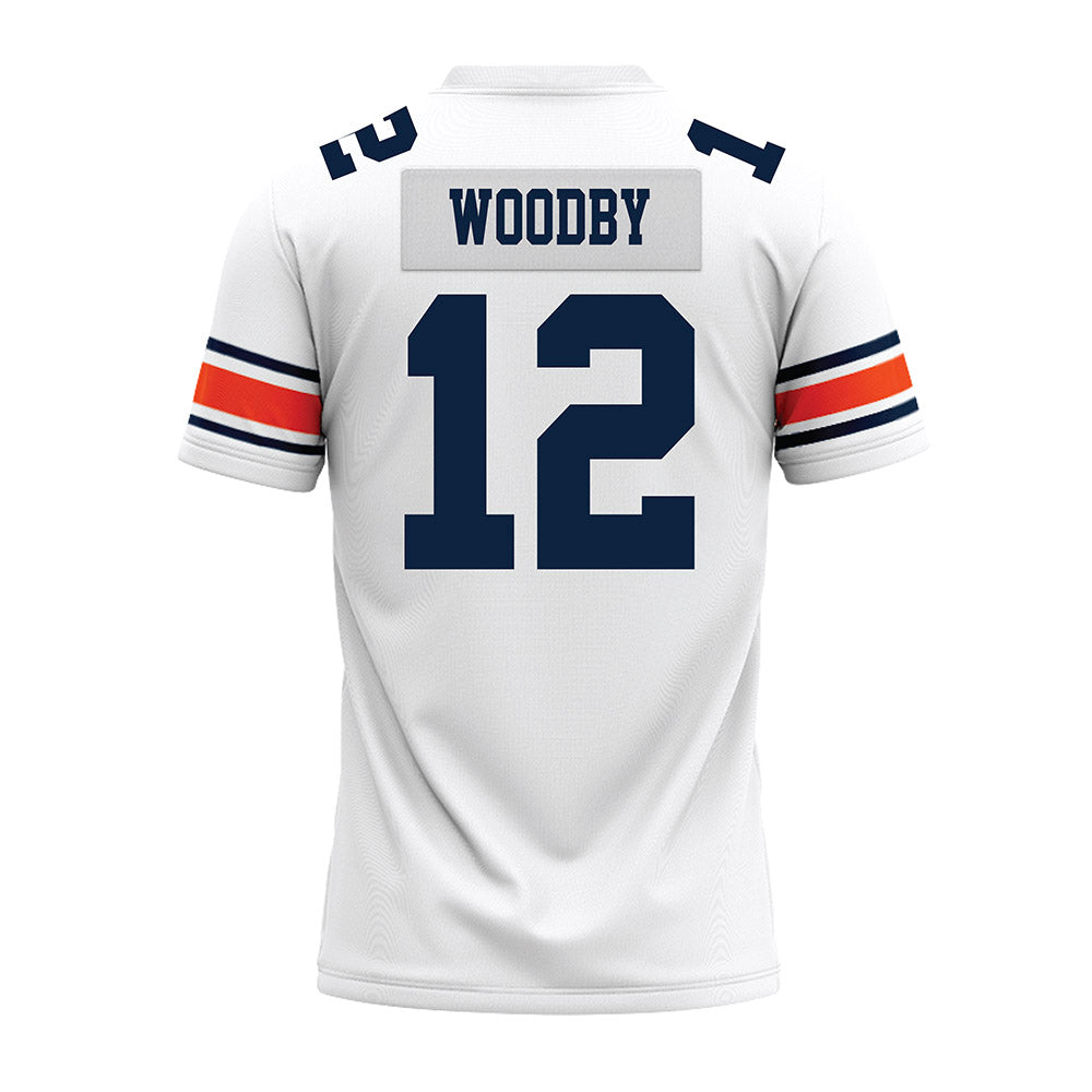 Auburn - NCAA Football : Blake Woodby - White Premium Football Jersey-1