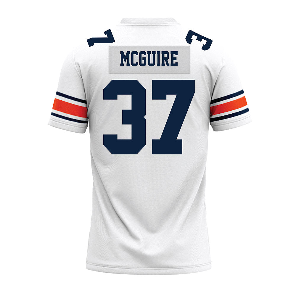 Auburn - NCAA Football : John McGuire - White Premium Football Jersey-1