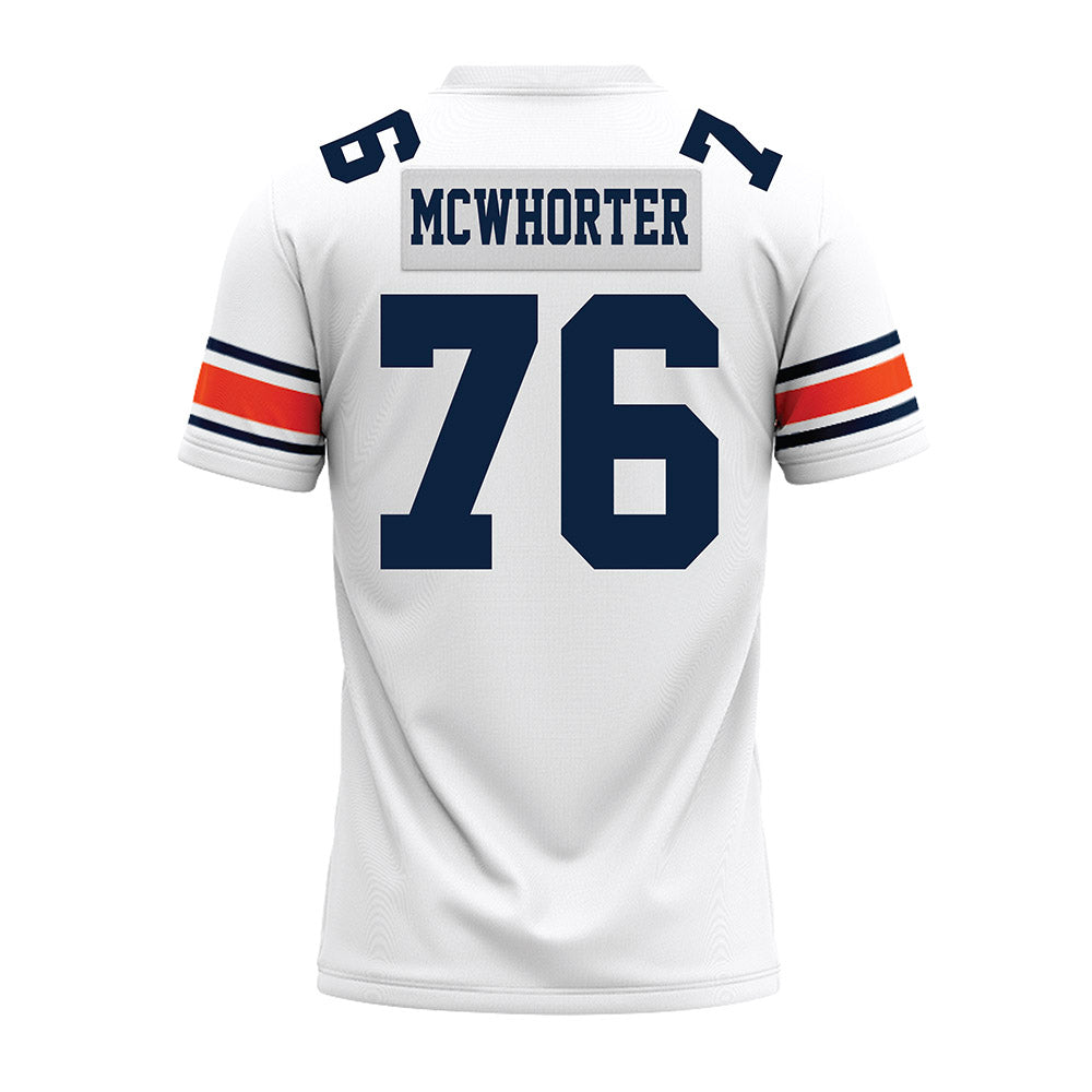Auburn - NCAA Football : Bear McWhorter - White Premium Football Jersey-1