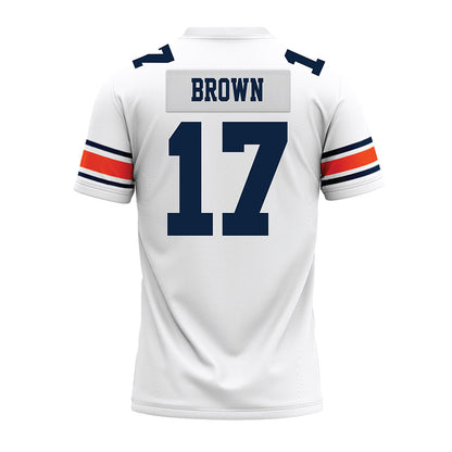 Auburn - NCAA Football : Byrum Brown - White Premium Football Jersey-1