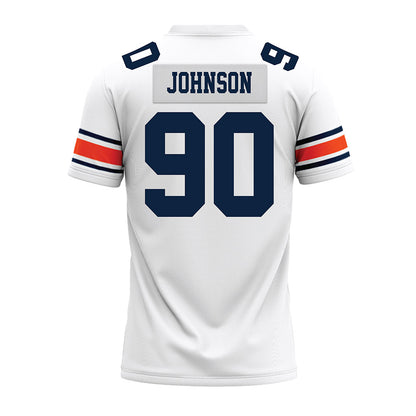 Auburn - NCAA Football : Nathan Johnson - White Premium Football Jersey-1