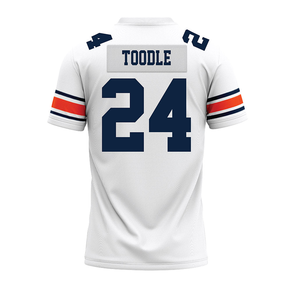 Auburn - NCAA Football : Shadarius Toodle - White Premium Football Jersey-1